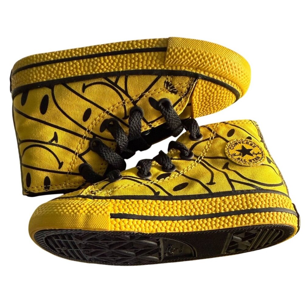 Converse × Chinatown Market Smiley Face High-Top Sneakers Toddler 7 New With Box